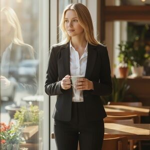 White House Black Market Black Blazer